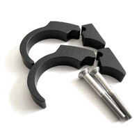 Motogadget motoscope mini universal handle bar clip kit (Black, 22mm)