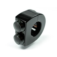 Motogadget mo.switch plain (1  Bars, Black, Two Black Buttons)