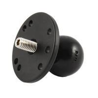 RAM-202CU :: RAM Ball Adapter with Round Plate and 3/8 -16 Threaded Stud